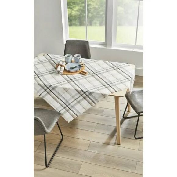 NEW Better Homes & Gardens Monday Plaid Woven Table Throw Table Cloth - Picture 6 of 10